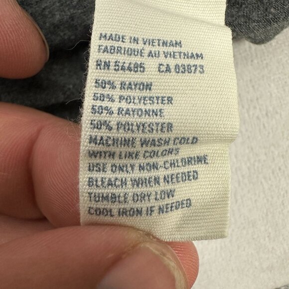 American Eagle Outfitters Gray Ruffled Spaghetti Strap Tank Top Size Medium - Picture 4 of 4